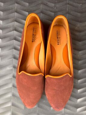 The root collective leather loafers women’s size 8 flats